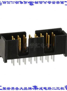103308-3 针座连接器16POS接头2排2.54mm公形插针通孔直针镀金