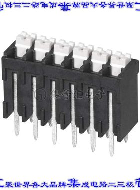 TBLH10V-350-06BK 线对板连接器6POS接线端子3.5mm通孔垂直带板