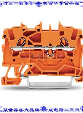 2001-1202 端子块连接器2POS馈通式4.2mm橙色14-22AWG