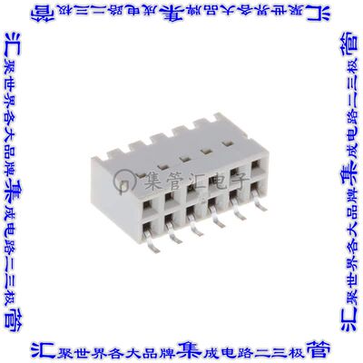 71609-306LF 针座连接器12POS插座2排2.54mm母形插口表贴SMD镀金