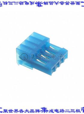 MTD-A-04-E-2 矩形连接器4POS插座2.54mm母插口蓝色IDC锡自由悬挂