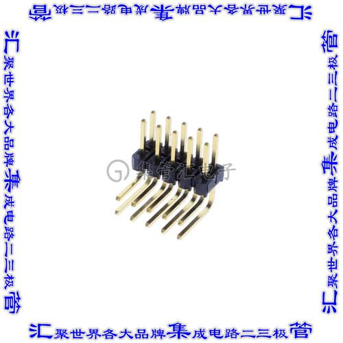 TSW-105-22-G-D-RA 针座连接器10POS接头2排2.54mm公形插针通孔直