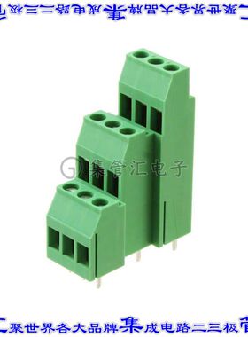1723027 线对板连接器3POS接线端子3排5.08mm通孔水平带板