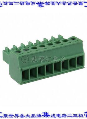 5441252 端子块连接器8POS插头母插口3.5mm绿色自由悬挂