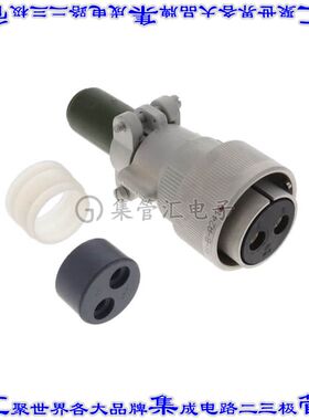 CA3106E24-9S-B-A241 圆形连接器2POS插头母插口压接银自由悬挂