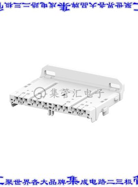 1903611-6 矩形连接器外壳12POS插座1.6mm母形插口天然色自由悬挂