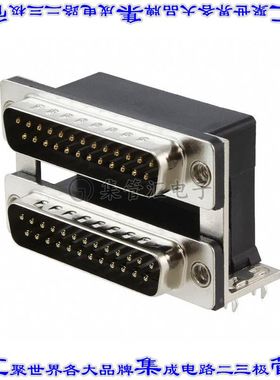 ASUB-277-25TP23 连接器25,25插头公引脚D-TYPE型通孔直角