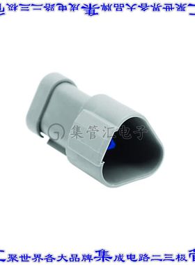 AT04-3P-RJ120 矩形连接器3POS插座2排公引脚灰色压接镀金自由悬
