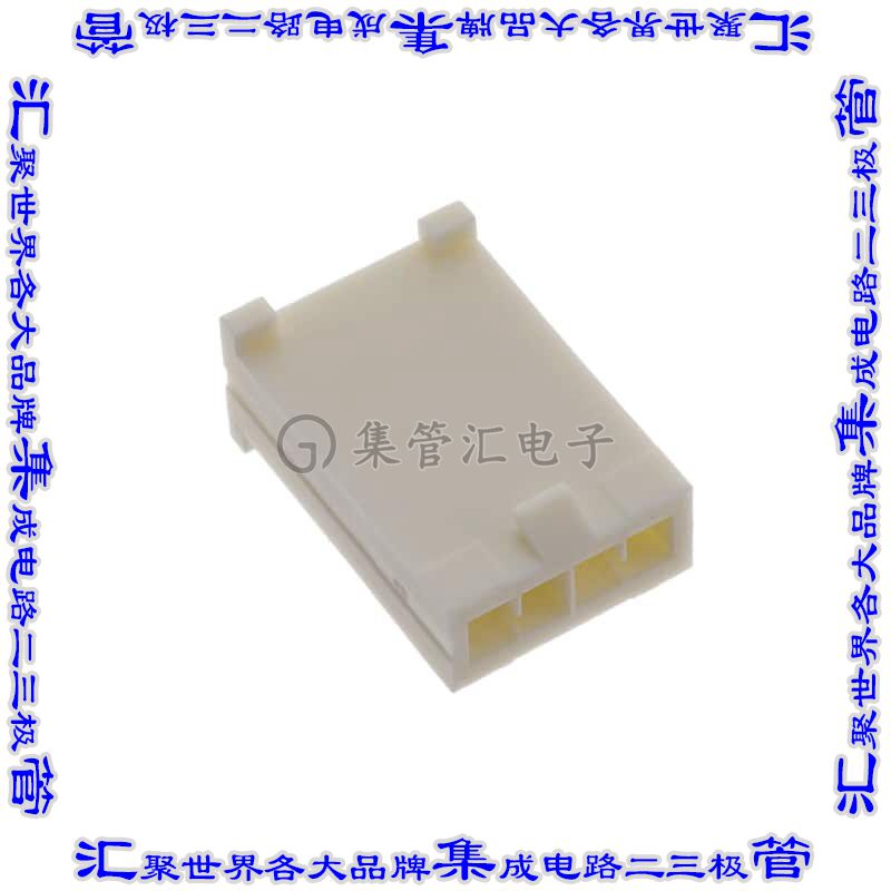 IPM1-04-S 矩形连接器外壳4POS 2.54mm公形引脚白色自由悬挂
