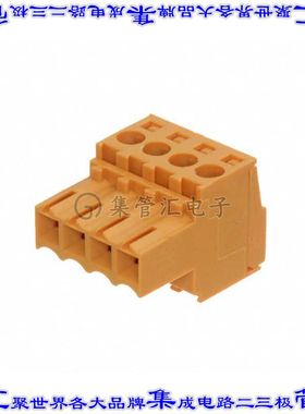 1597380000 端子块连接器4POS插头母插口3.5mm橙色自由悬挂