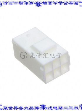 YLR-06VF 矩形连接器外壳6POS插座2排4.5mm公形引脚白色自由悬挂