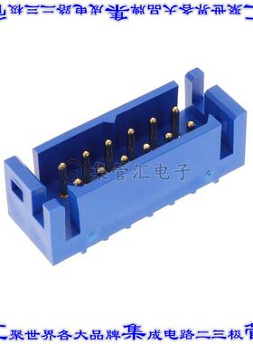 PLB12M300A1/AA 背板连接器12POS接头公引脚2排5mm通孔蓝色