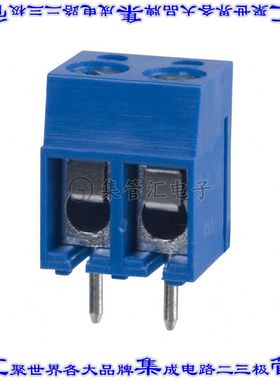 OSTTA024163 线对板连接器2POS接线端子5.08mm通孔水平带板