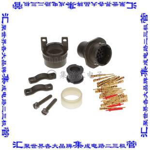 MS3121F14 圆形连接器18POS插座公形引脚压接镀金自由悬挂 18P