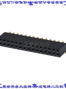 PPPC152LJBN-RC 针座连接器30POS插座2排2.54mm母形插口通孔直角