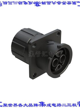 FLS012N2SHEC03 圆形连接器4POS插座外壳用于母插口黑色面板安装