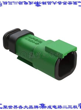 ATM04-4P-SR01GN 矩形连接器外壳4POS插座2排公形引脚绿色自由悬