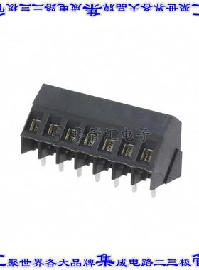 796689-7 线对板连接器7POS接线端子5mm通孔35角度带板