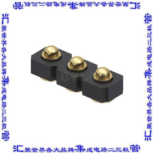 815-22-003-30-001101 弹簧式连接器3POS活塞型2.54mm表面贴装镀