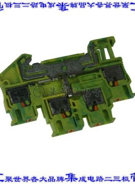 3210596 端子块连接器4POS接地地面5.2mm绿色黄色12-26AWG