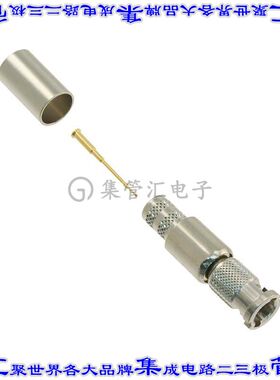 034-1025 同轴连接器BNCHD插头公引脚压接75欧姆自由悬挂