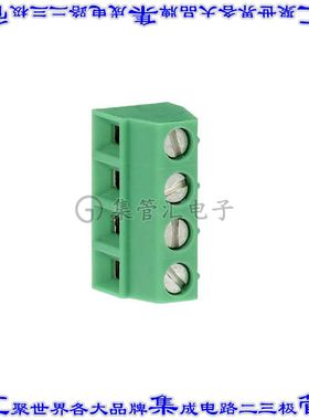 1727036 线对板连接器4POS接线端子3.81mm通孔水平带板