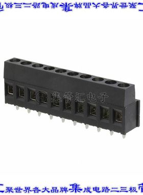 1-796682-0 线对板连接器10POS接线端子5mm通孔水平带板