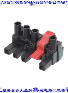 1173520000 端子块连接器4POS插头母插口7.62mm黑色自由悬挂