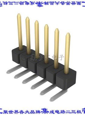 PBC06SGAN 针座连接器6POS分离式2.54mm公形插针通孔直角镀金