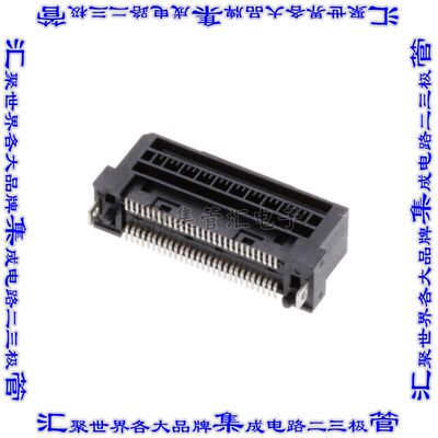 2327679-2 卡边缘连接器56POS母头2排0.6mm黑色镀金