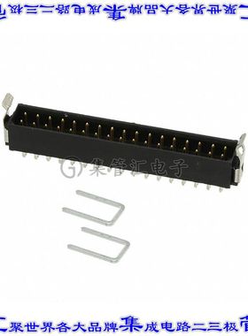 M80-8663422 针座连接器34POS接头2排2mm公形插针通孔直角镀金