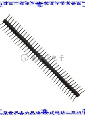 PEC36SGBN 针座连接器36POS分离式2.54mm公形插针通孔直角锡