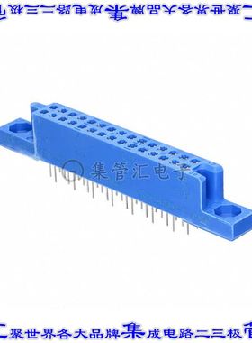 530340-1 针座连接器30POS插座2排2.54mm母形插口通孔直针镀金