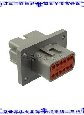 DT04-12PA-BL04 矩形连接器外壳12POS插座2排公形引脚灰色面板安