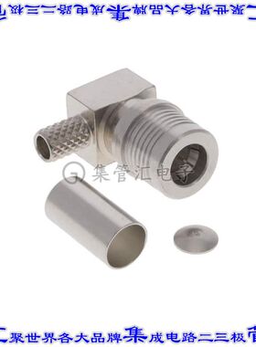 R123176000 同轴连接器QMA插头公引脚压接50欧姆自由悬挂直角