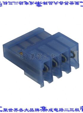 3-641192-4 矩形连接器4POS插座2.54mm母插口蓝色IDC镀金自由悬挂