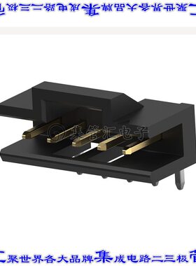 2823405-6 针座连接器6POS接头2mm公形插针通孔直角镀金