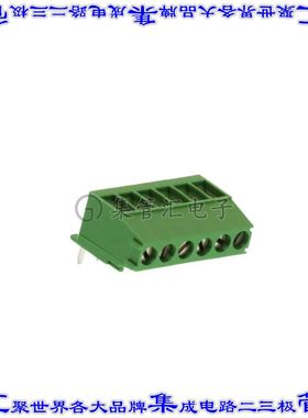 284414-6 线对板连接器6POS接线端子3.5mm通孔垂直带板