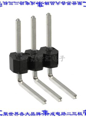 PEC03SBCN 针座连接器3POS分离式2.54mm公形插针通孔直角锡