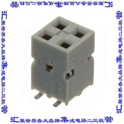 89898-302LF 针座连接器4POS插座2排2.54mm母形插口表贴SMD镀金
