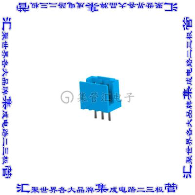 2-292132-3 针座连接器3POS接头2mm公形插针通孔直针锡
