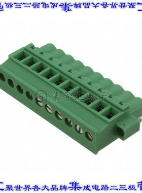 1834987 端子块连接器10POS插头母插口5.08mm绿色自由悬挂