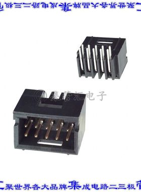 5-103167-2 针座连接器10POS接头2排2.54mm公形插针通孔直角镀金