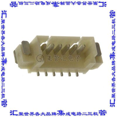 1734260-6 针座连接器6POS接头1.25mm公形插针表贴SMD锡