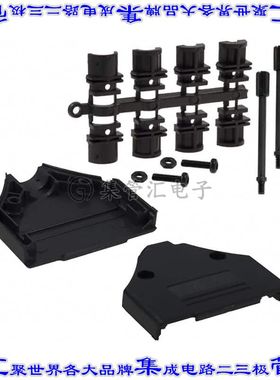 970-025-010R011 连接器25POS后壳180度无屏蔽黑色