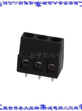 1718757 线对板连接器3POS接线端子5.08mm通孔水平带板