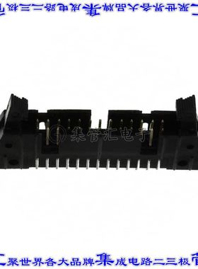 5499374-6 针座连接器26POS接头2排2.54mm公形插针通孔直针镀金