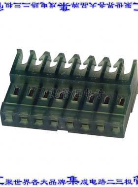 3-640623-8 矩形连接器8POS插座2.54mm母插口绿色IDC锡自由悬挂直