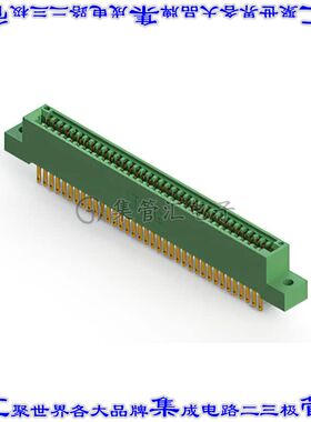345-072-500-202 卡边缘连接器72POS母头2排2.54mm绿色镀金