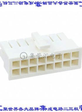 1-1969603-6 矩形连接器外壳16POS插座2排4.2mm母形插口天然色自